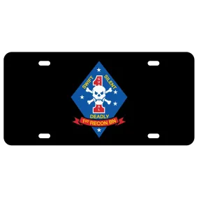 1st Recon Battalion License Plate