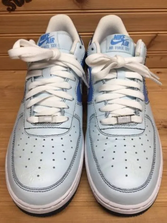 2007 Womens Nike Air Force One 1 Low sz 12 Shades Of Blu...