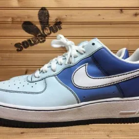 2007 Womens Nike Air Force One 1 Low sz 12 Shades Of Blu...