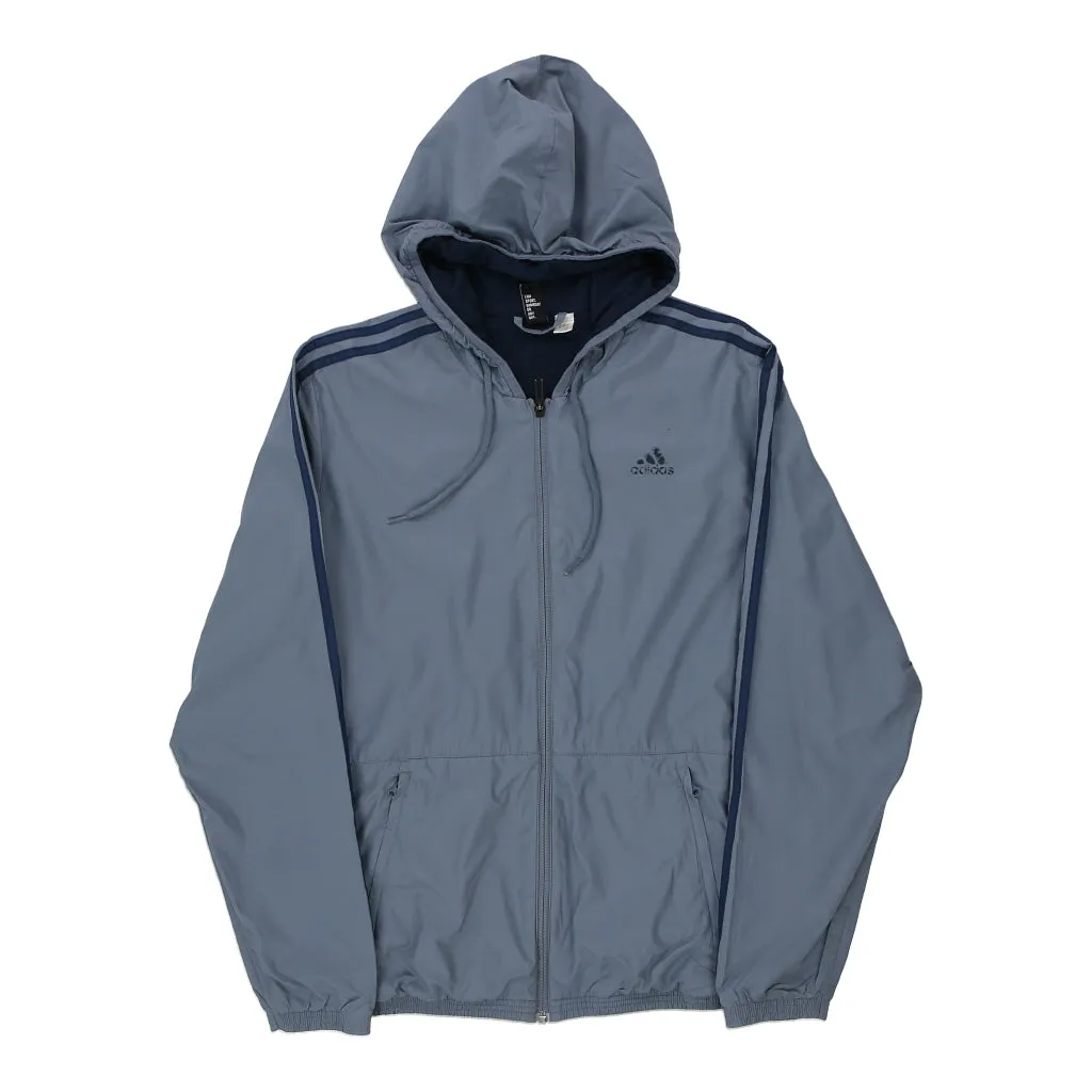 Adidas Jacket - Medium Blue Polyester