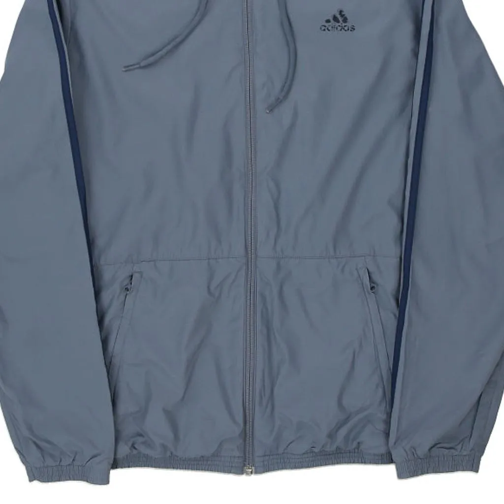 Adidas Jacket - Medium Blue Polyester