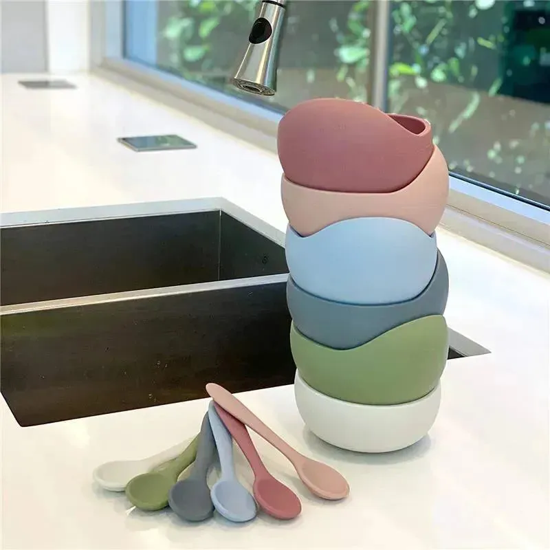 Ali + Oli Suction Bowl & Spoon (Blush)