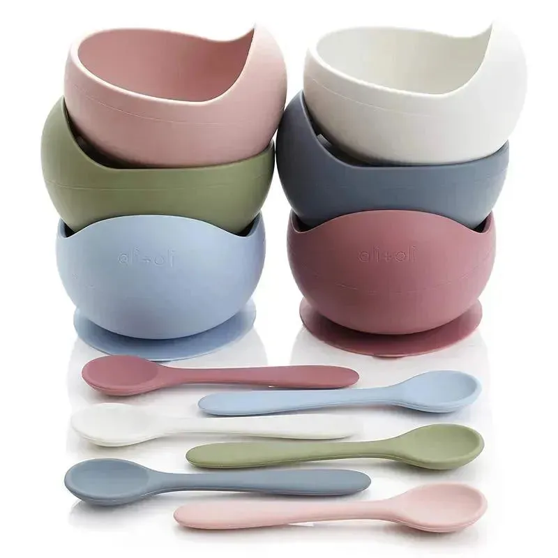 Ali + Oli Suction Bowl & Spoon (Blush)