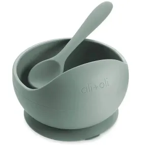 Ali + Oli Suction Bowl & Spoon (Mint)