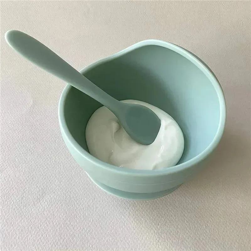 Ali + Oli Suction Bowl & Spoon (Mint)