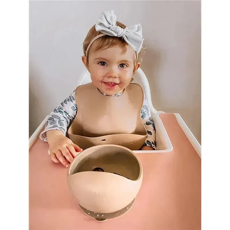 Ali + Oli Suction Bowl & Spoon (Taupe)