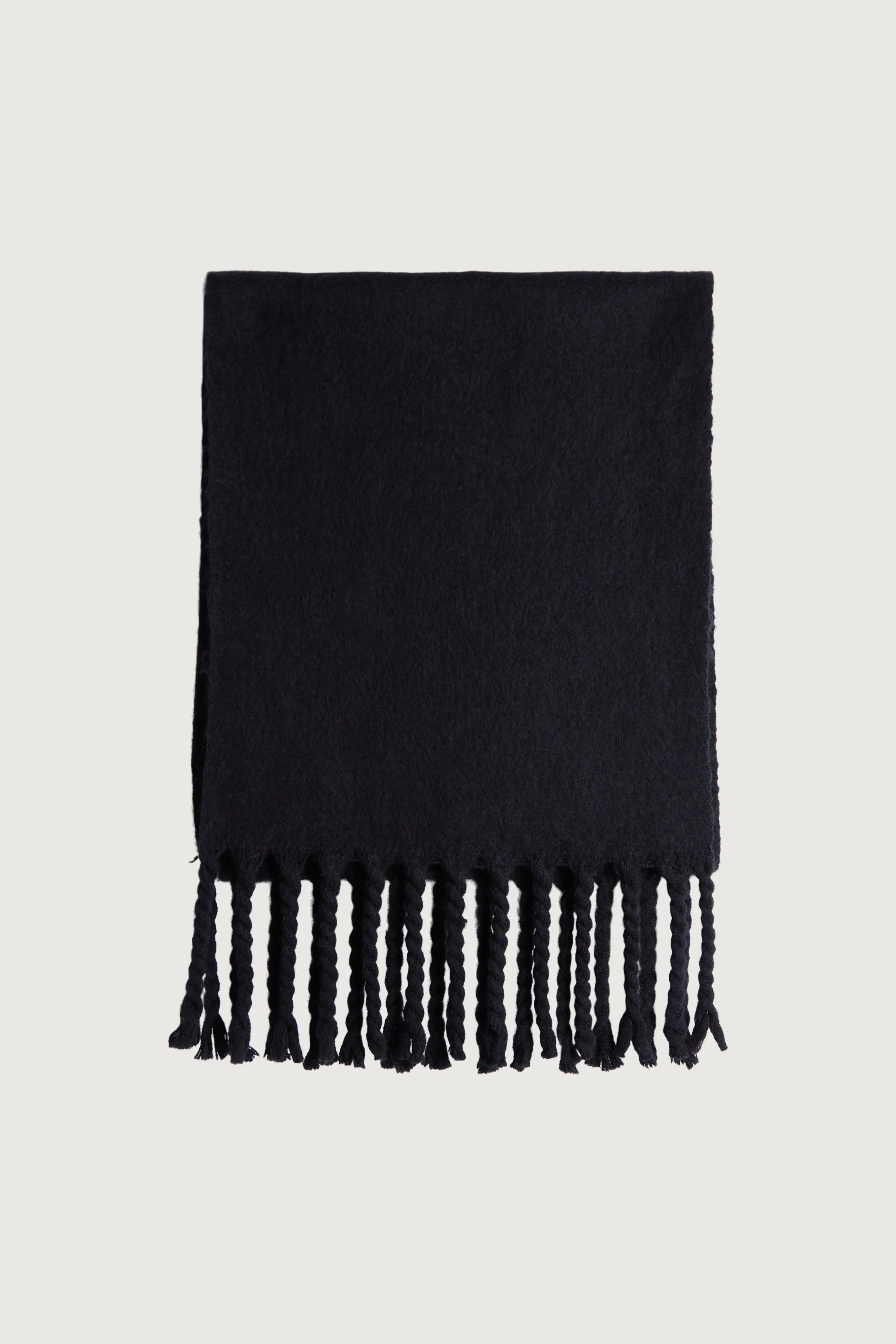 ALPACA SCARF WITH TASSELS