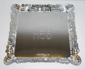 Anat Mayer Lasercut Steel Matzah Plate