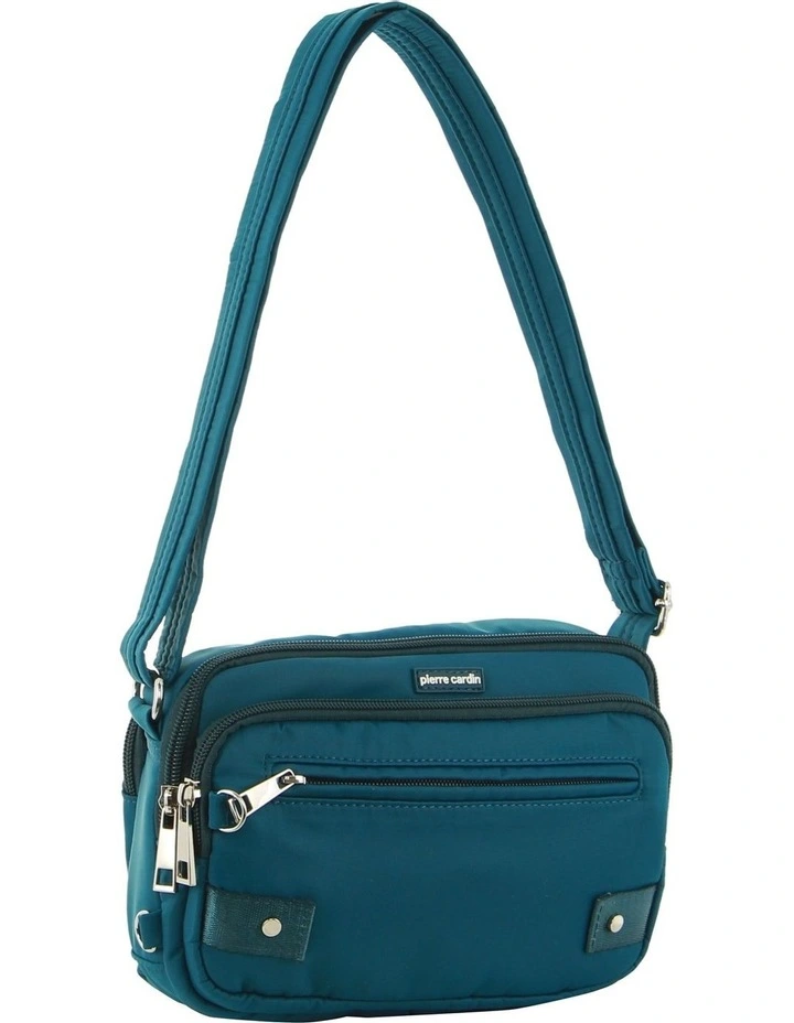 Anti-Theft Cross Body Bag in Turquoise