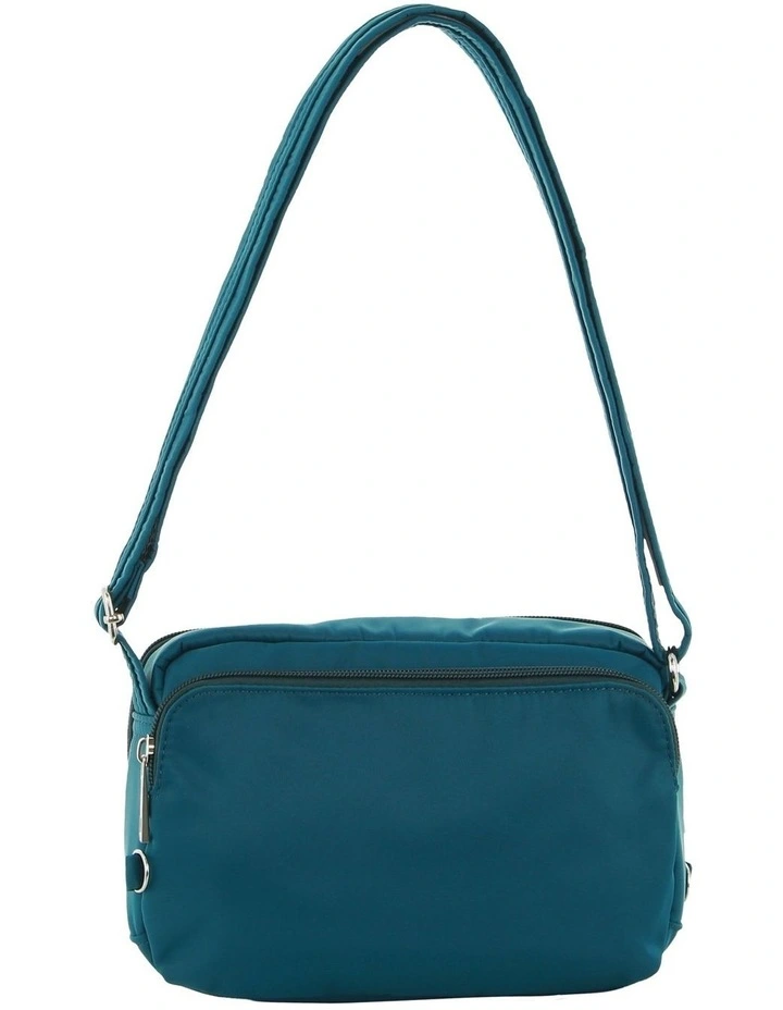 Anti-Theft Cross Body Bag in Turquoise