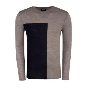 ARMANI JEANS Beige Knit Pullover | Menswear Online