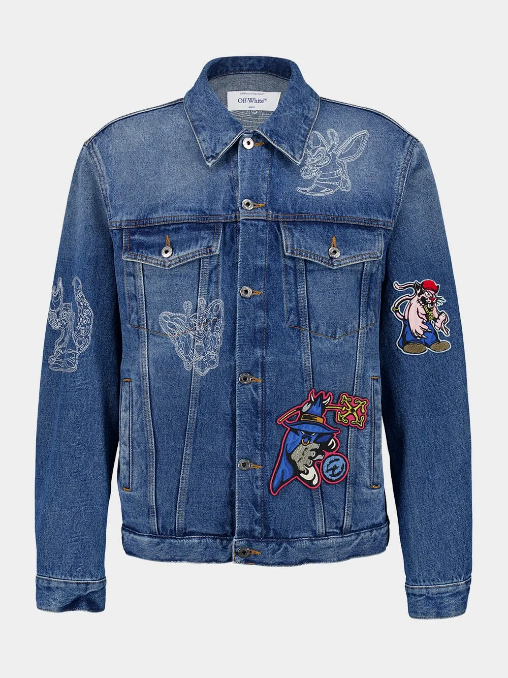 Baby Blue Character Denim Jacket