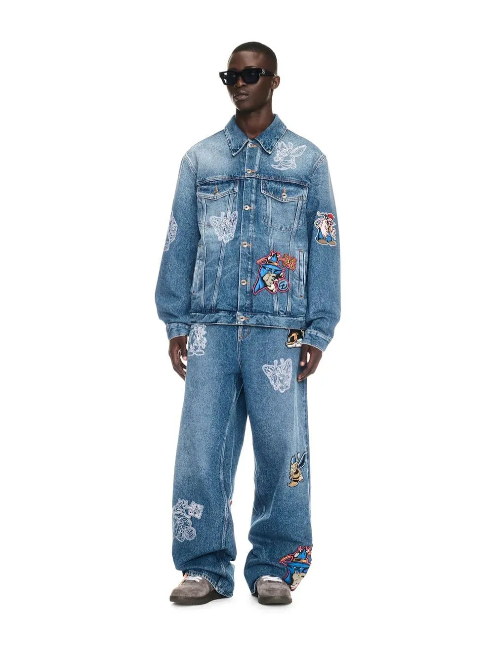 Baby Blue Character Denim Jacket