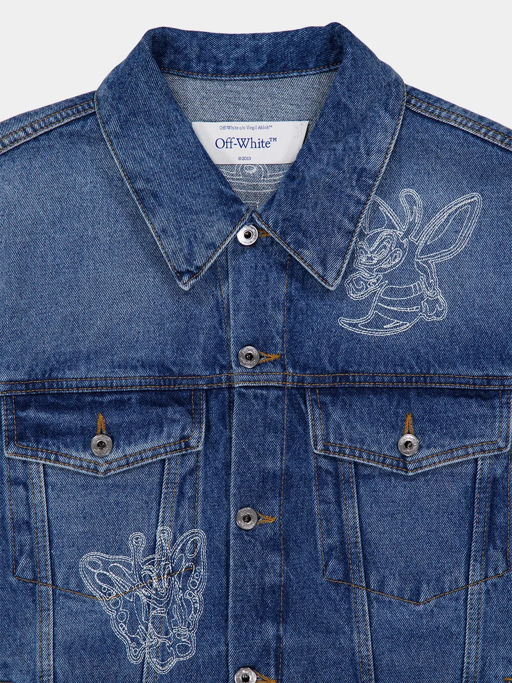 Baby Blue Character Denim Jacket