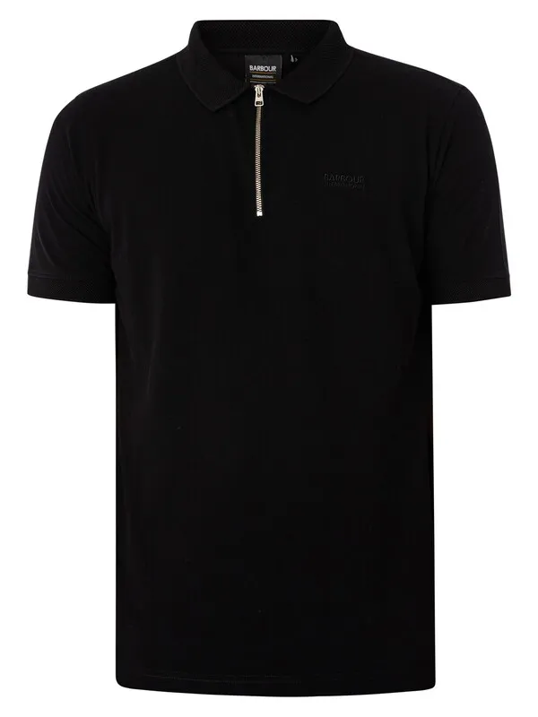 Barbour International Cylinder Polo Shirt - Black