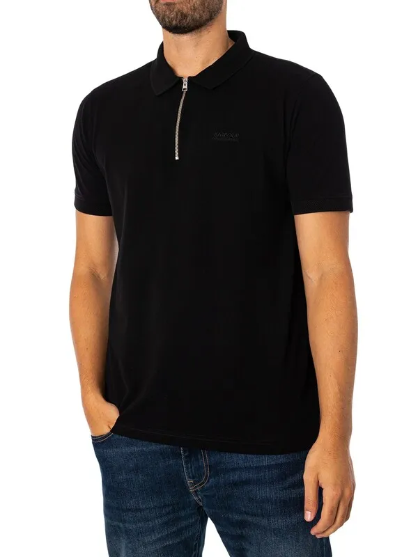 Barbour International Cylinder Polo Shirt - Black