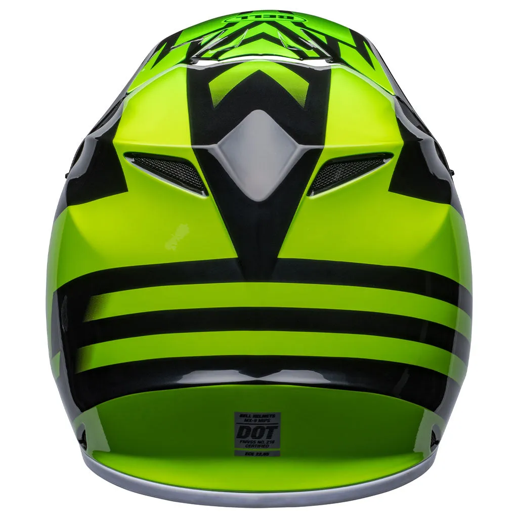 Bell - MX-9 MIPS Disrupt Black/Flo Green Helmet