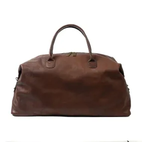 Benedict Leather Weekend Bag in Seven Hills Chocolate by Moore & Giles