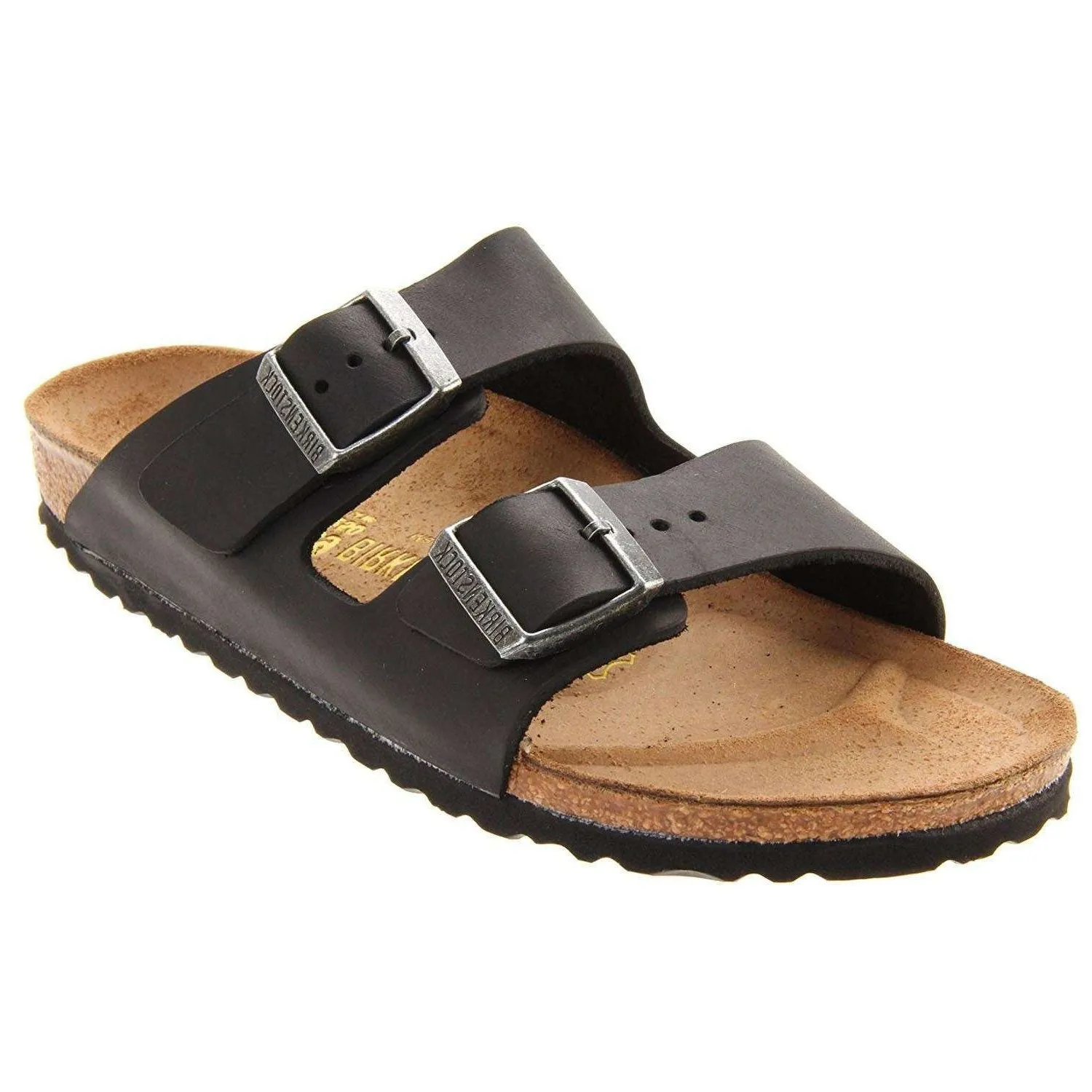 Birkenstock Arizona Black Mens Leather Slip On Open Back Sandals - UK 11