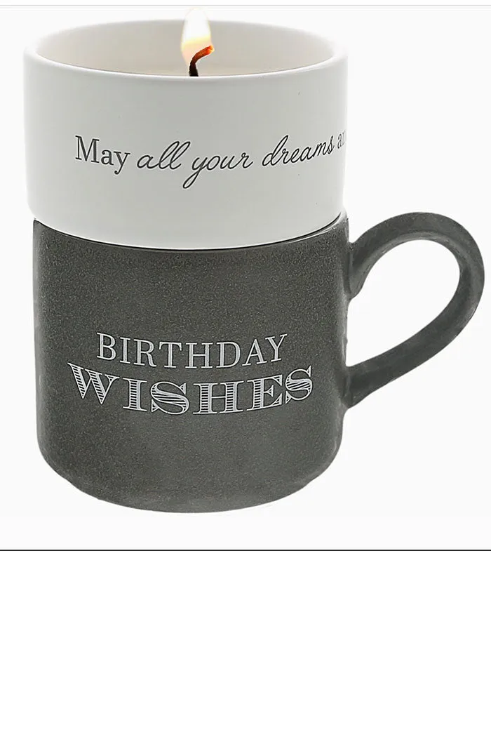 Birthday - Stacking Mug and Candle Set