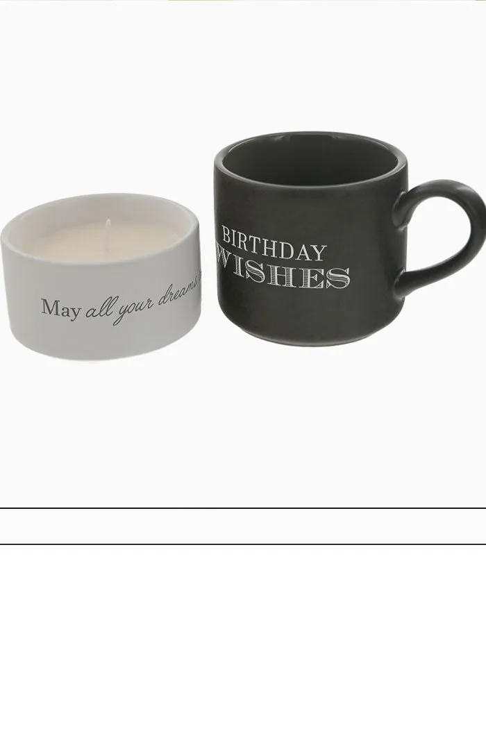 Birthday - Stacking Mug and Candle Set