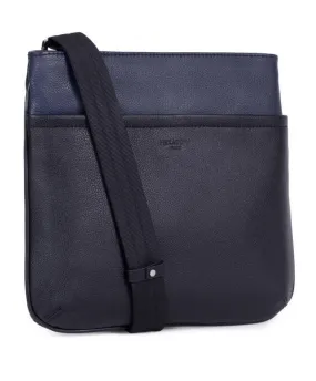 Black / navy cowhide leather bag 686802