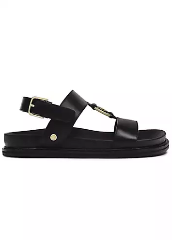 Black Bury Walk 2.0 Luxe Footbed Sandals by Radley London | Look Again