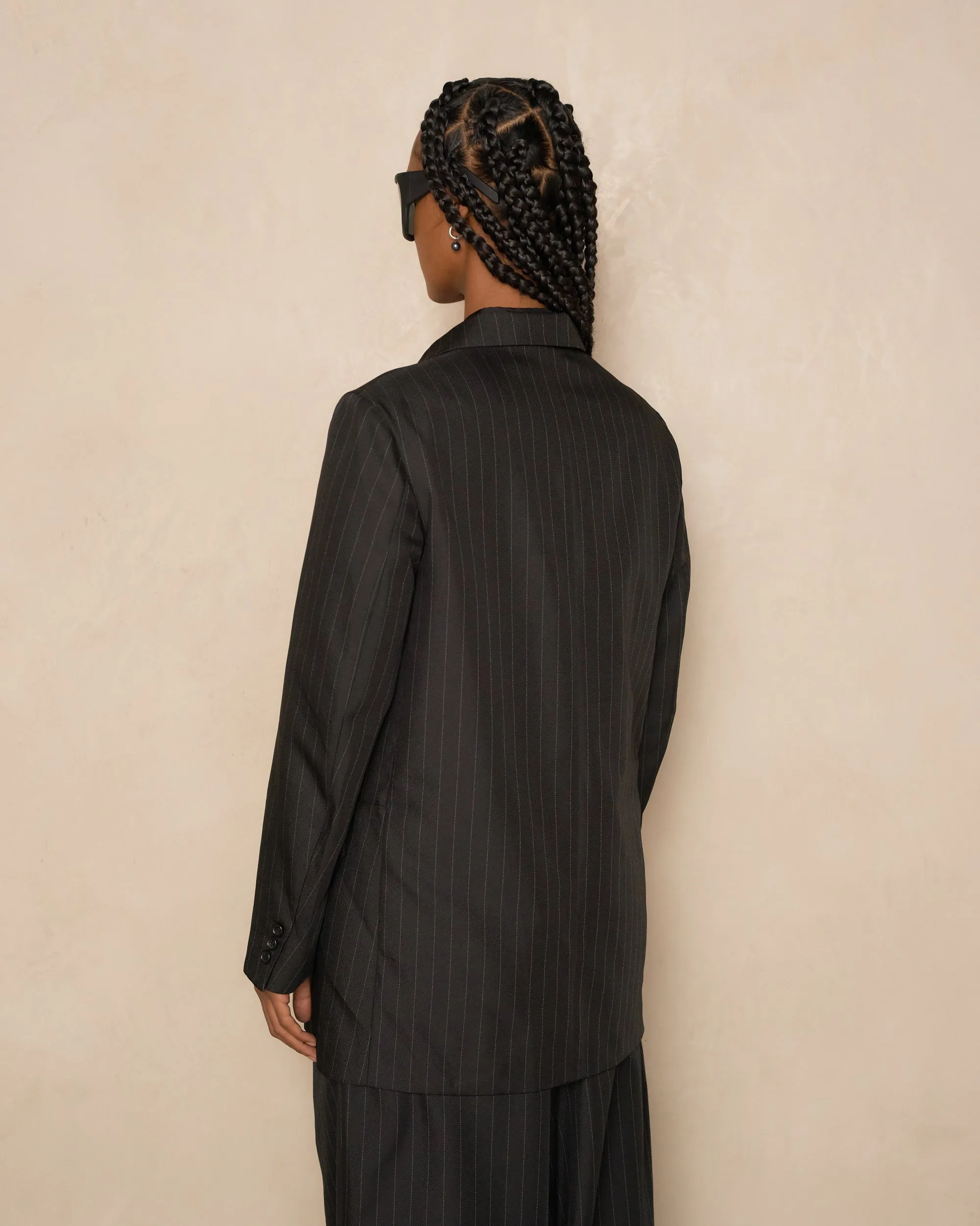 Black Pinstripe Jacket