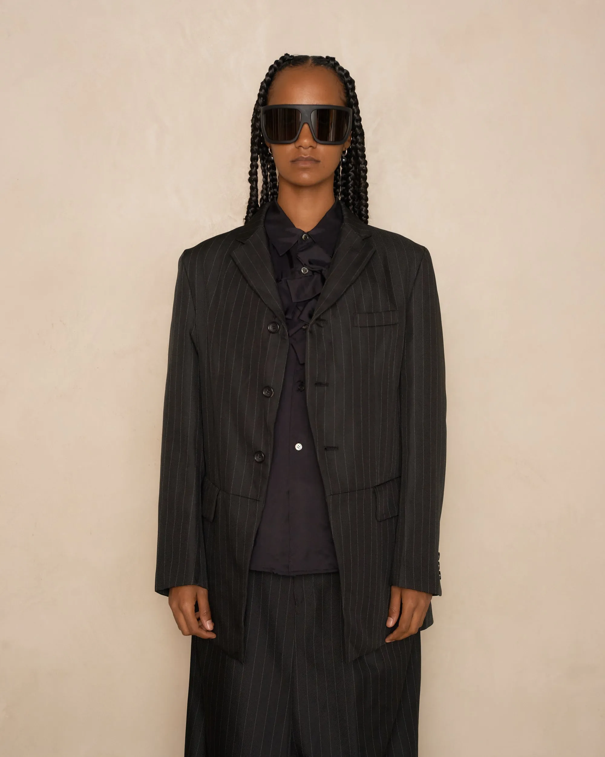 Black Pinstripe Jacket