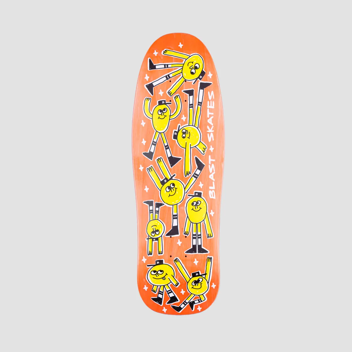 Blast Skates Mascot Doodle Custom Shape Skateboard Deck - 10"