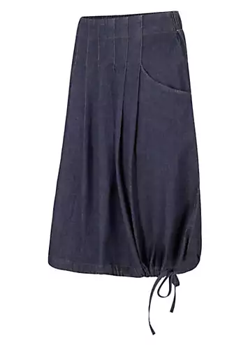 bonprix Pleated Denim Skirt | Grattan