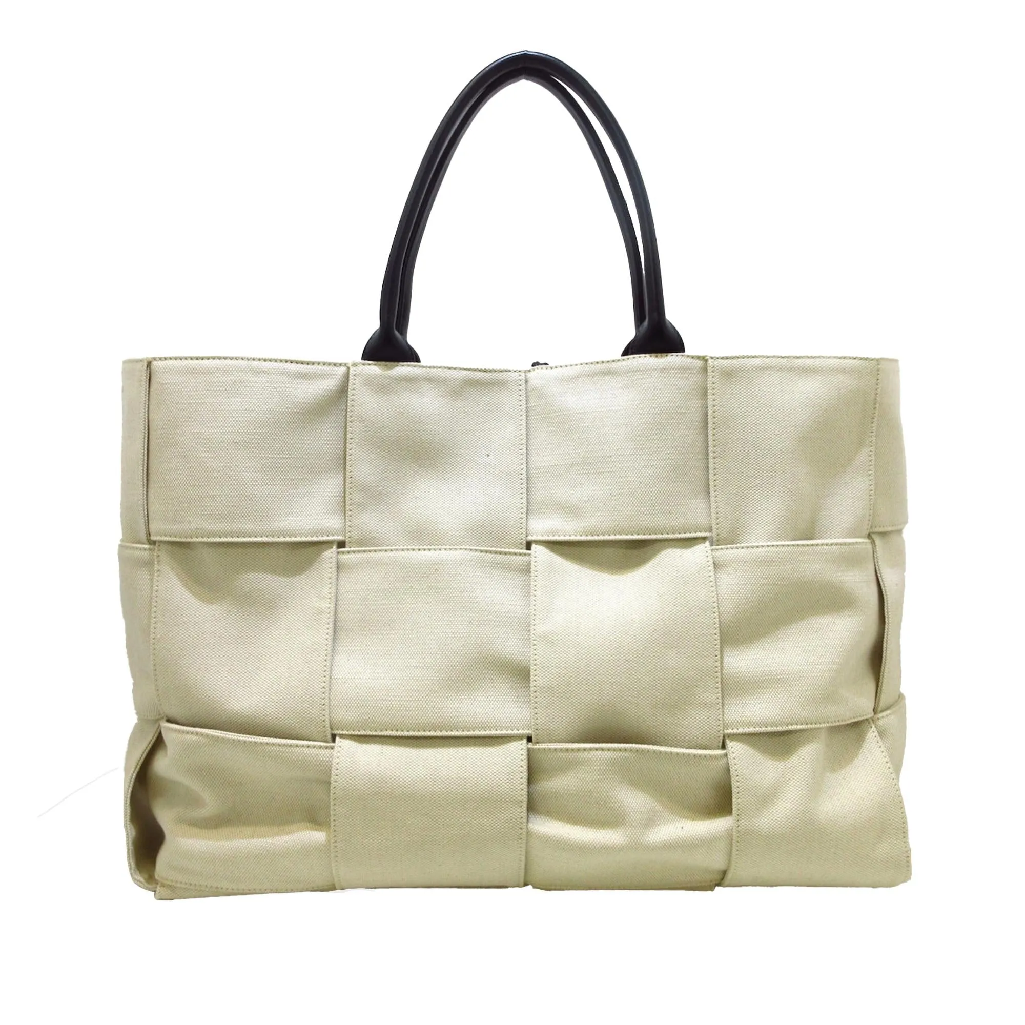 Bottega Veneta Maxi Canvas Intrecciato Arco Tote