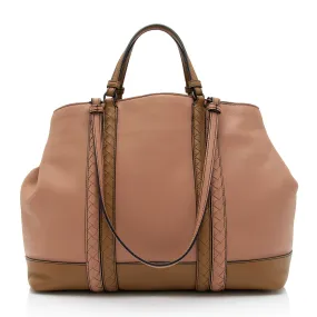 Bottega Veneta Nappa Leather Intrecciato Corso Tote