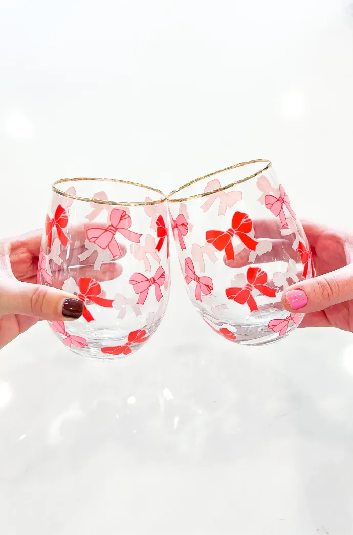 Bow Stemless Wine Glass