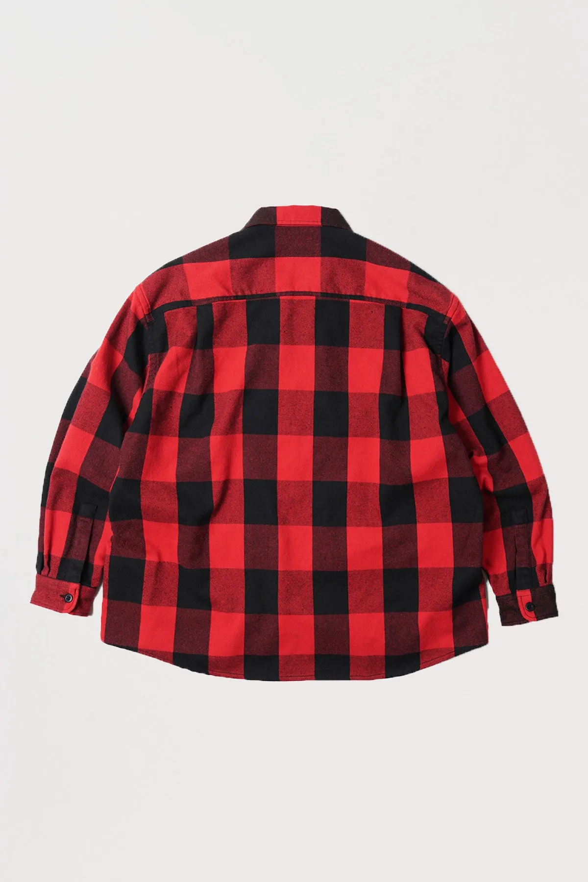 Buffalo Check Shirt Jacket - Red