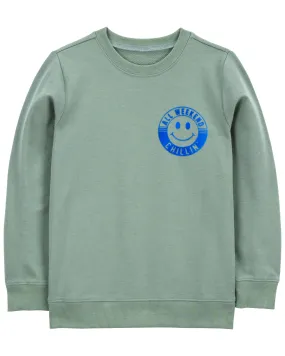 Carters Oshkosh Kid Smiley Face Pullover Sweatshirt