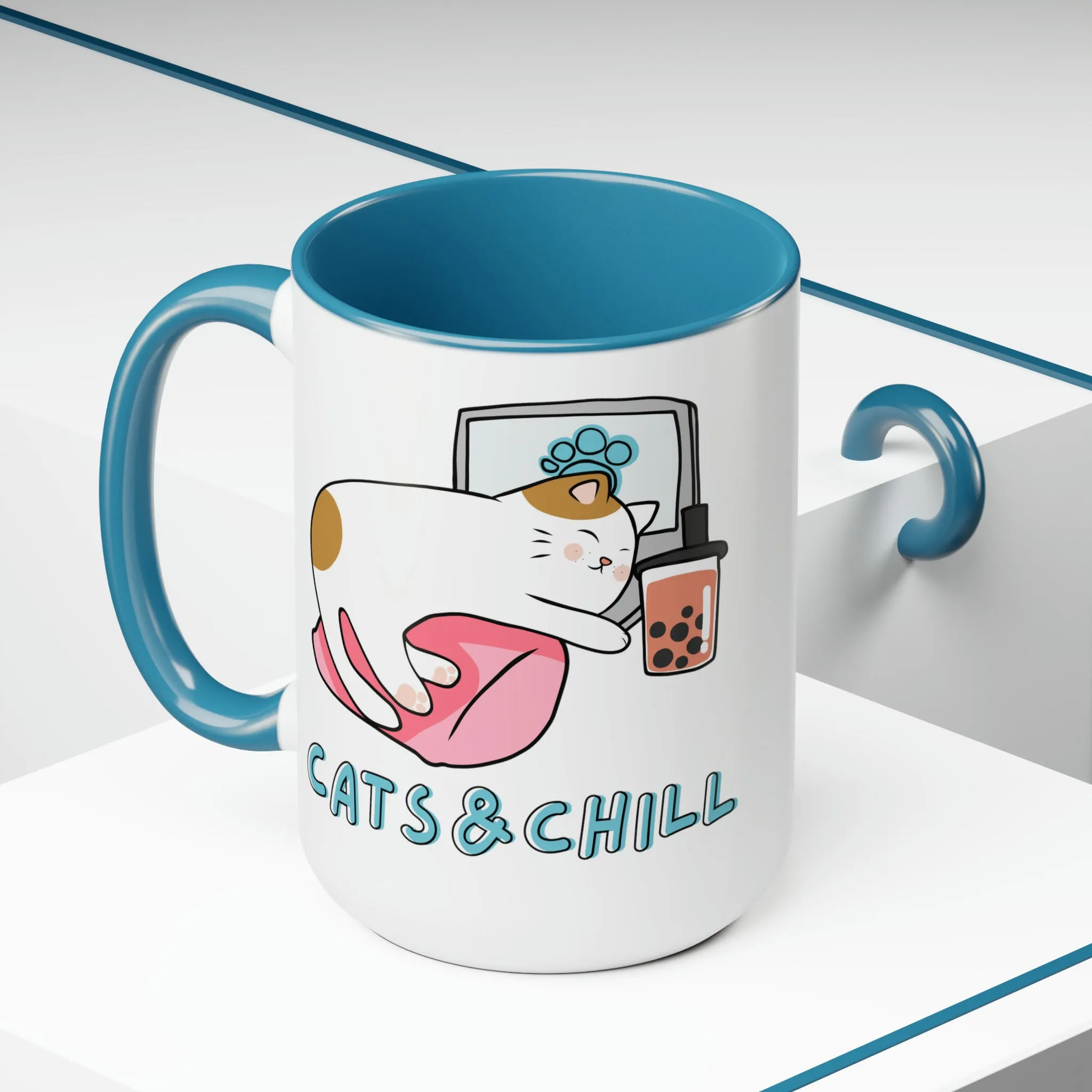 Cats and chill Coffee Mug, 15oz