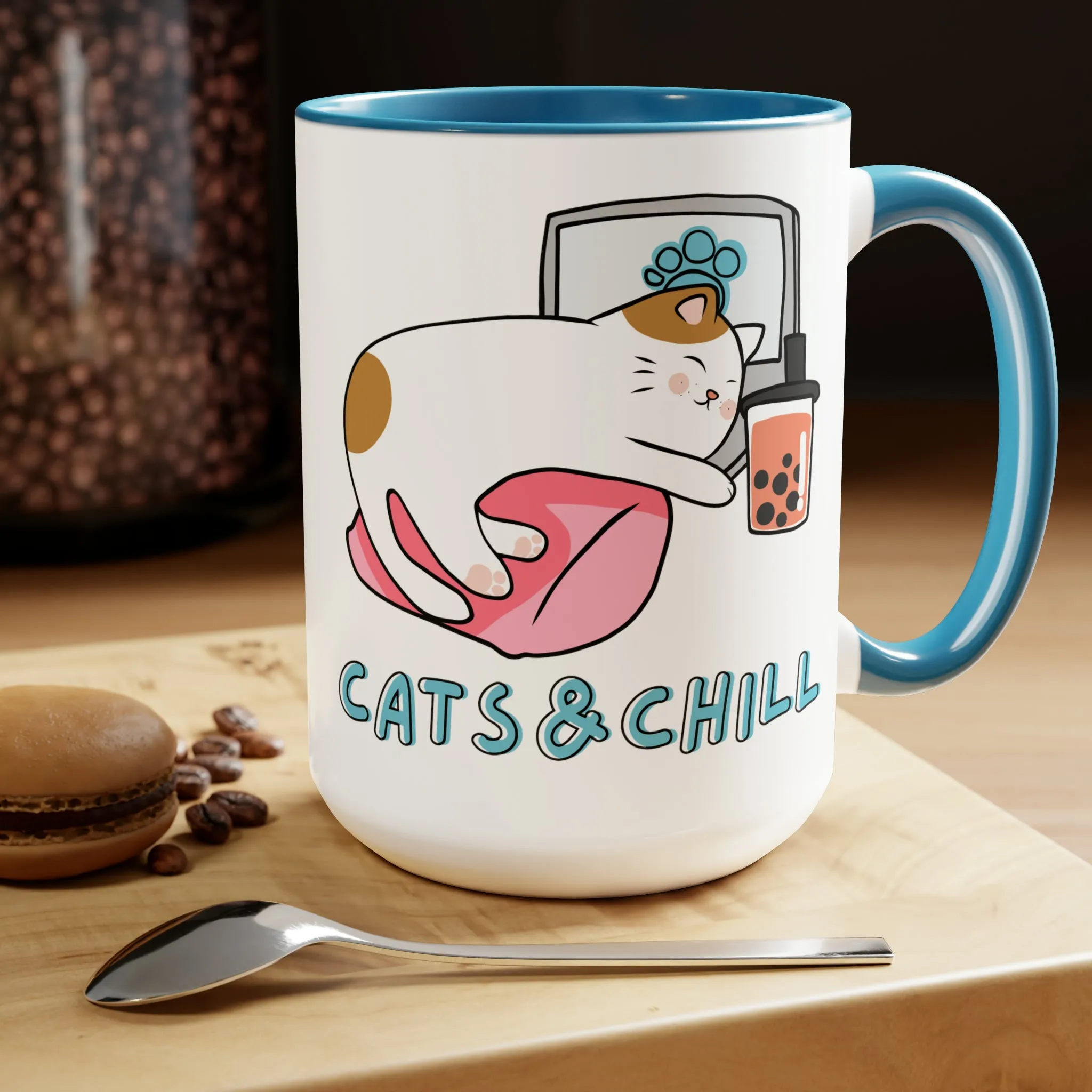 Cats and chill Coffee Mug, 15oz