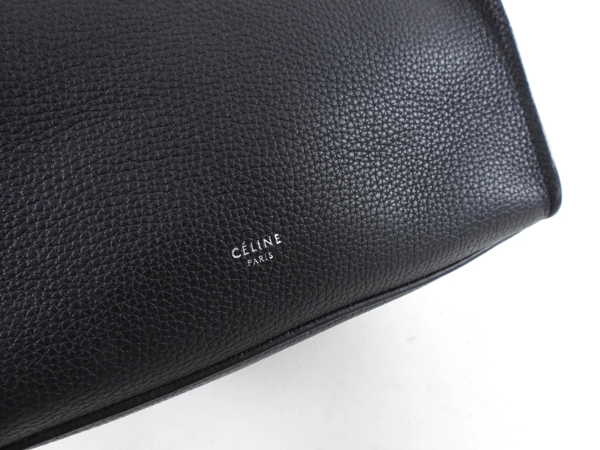 Celine Black Leather Small Big Bag Tote Bag