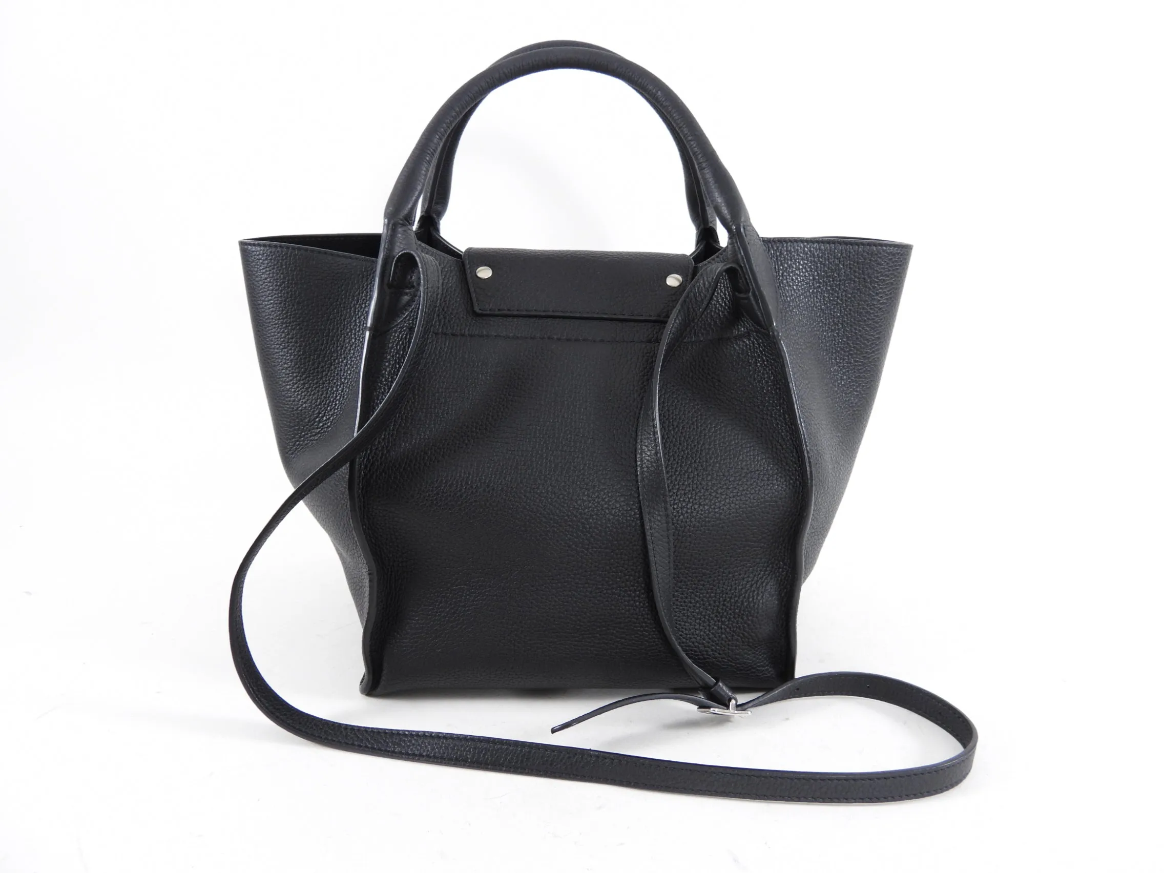 Celine Black Leather Small Big Bag Tote Bag