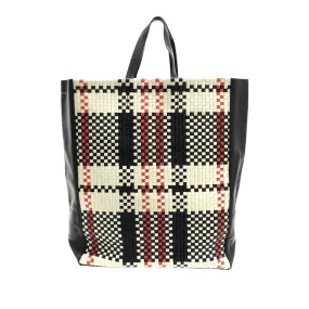 Celine Checkered Vertical Cabas Tote (SHG-4geqjh)