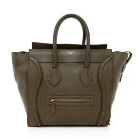 Celine Drummed Calfskin Mini Luggage Tote - FINAL SALE (SHF-19316)