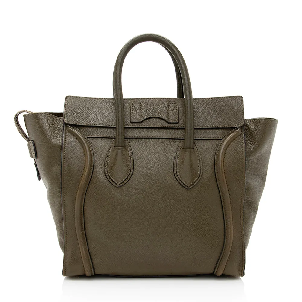 Celine Drummed Calfskin Mini Luggage Tote - FINAL SALE (SHF-19316)