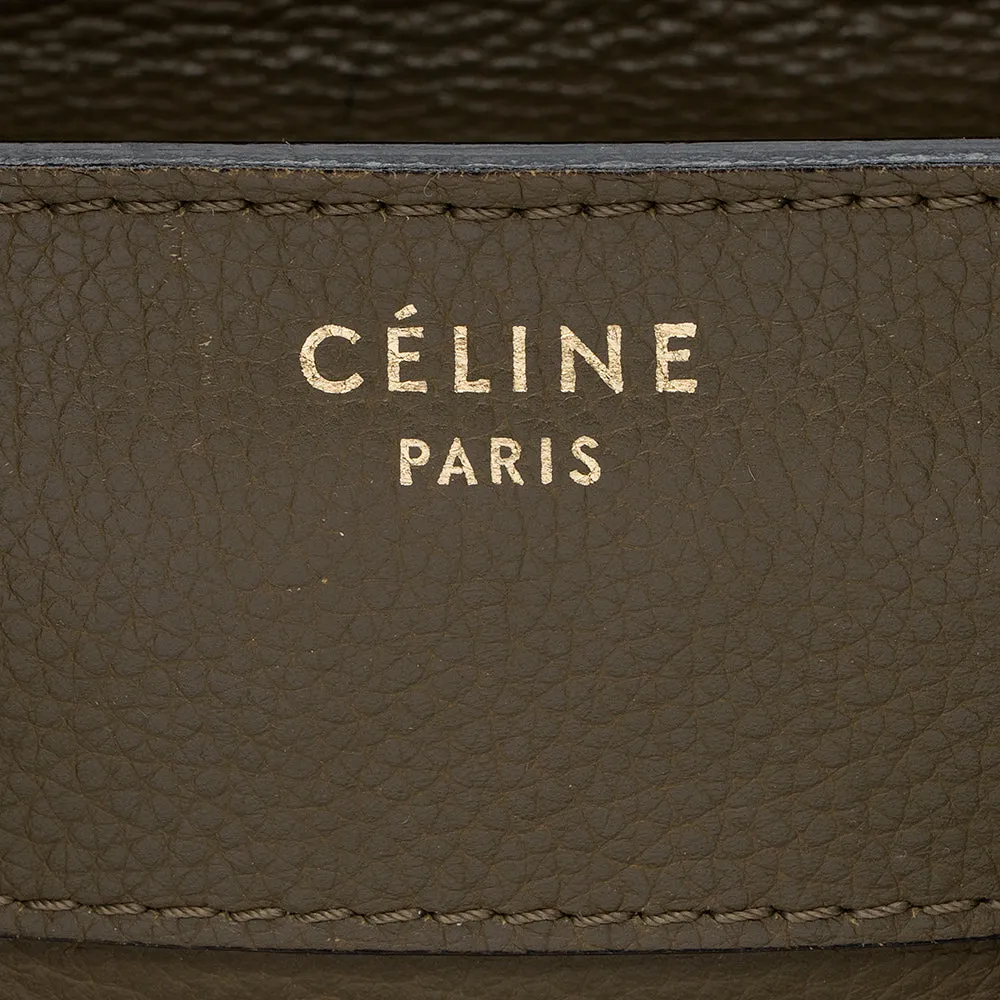 Celine Drummed Calfskin Mini Luggage Tote - FINAL SALE (SHF-19316)