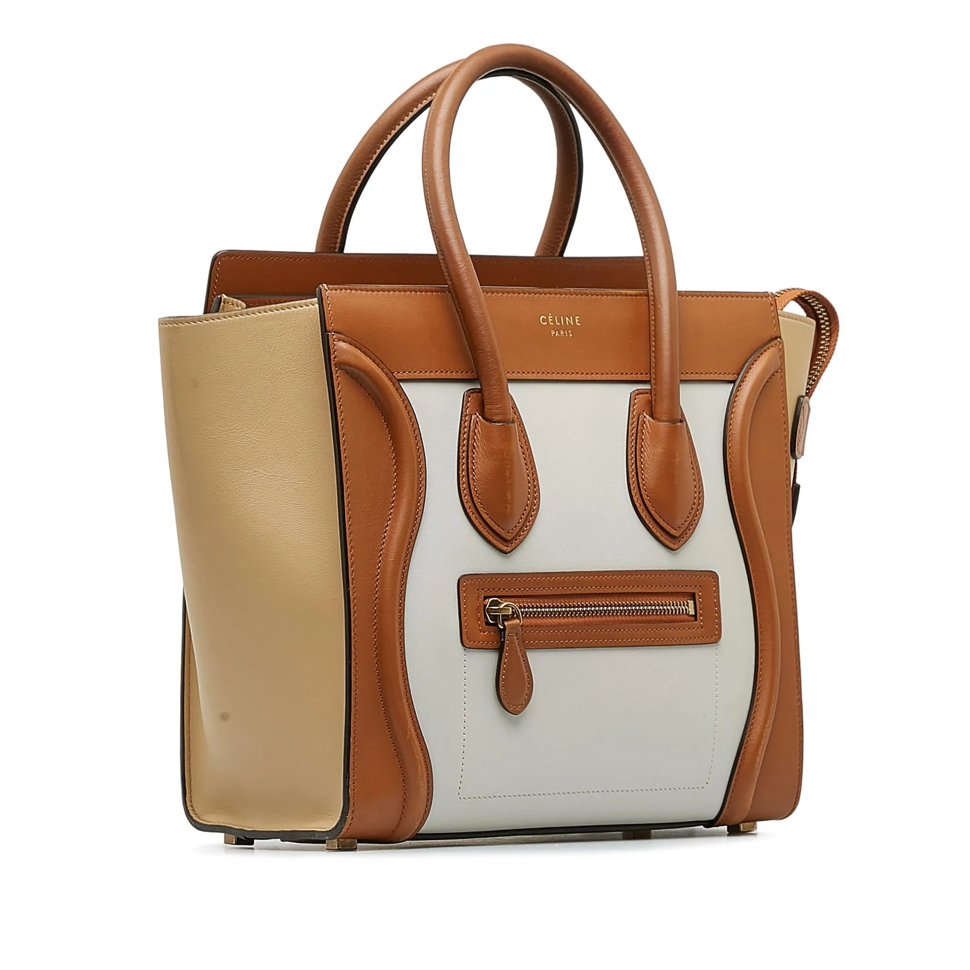 Celine Micro Luggage Tote Tricolor (SHG-Kseeyq)