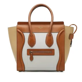 Celine Micro Luggage Tote Tricolor (SHG-Kseeyq)