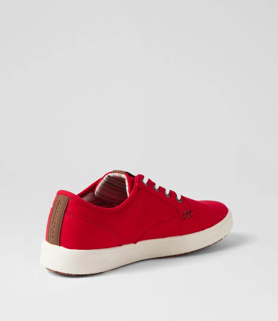 COLORADO Nexus Crimson Canvas Sneakers