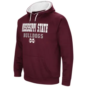 Colosseum Mississippi State Bulldogs Maroon Big & Tall Pullover Hooded Sweatshirt