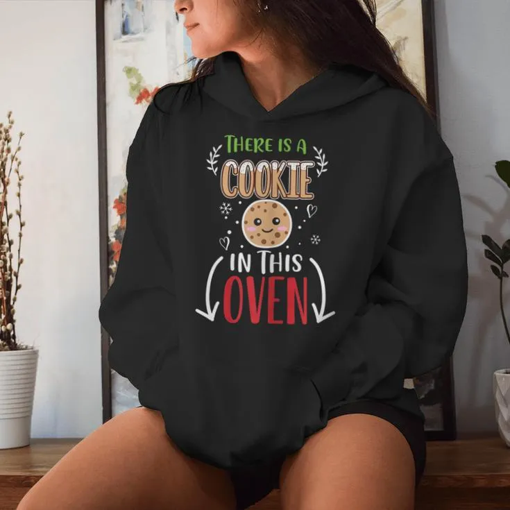 Cookie Christmas Matching Pregnancy Announcement Women Hoodie