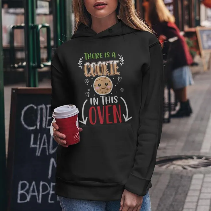 Cookie Christmas Matching Pregnancy Announcement Women Hoodie